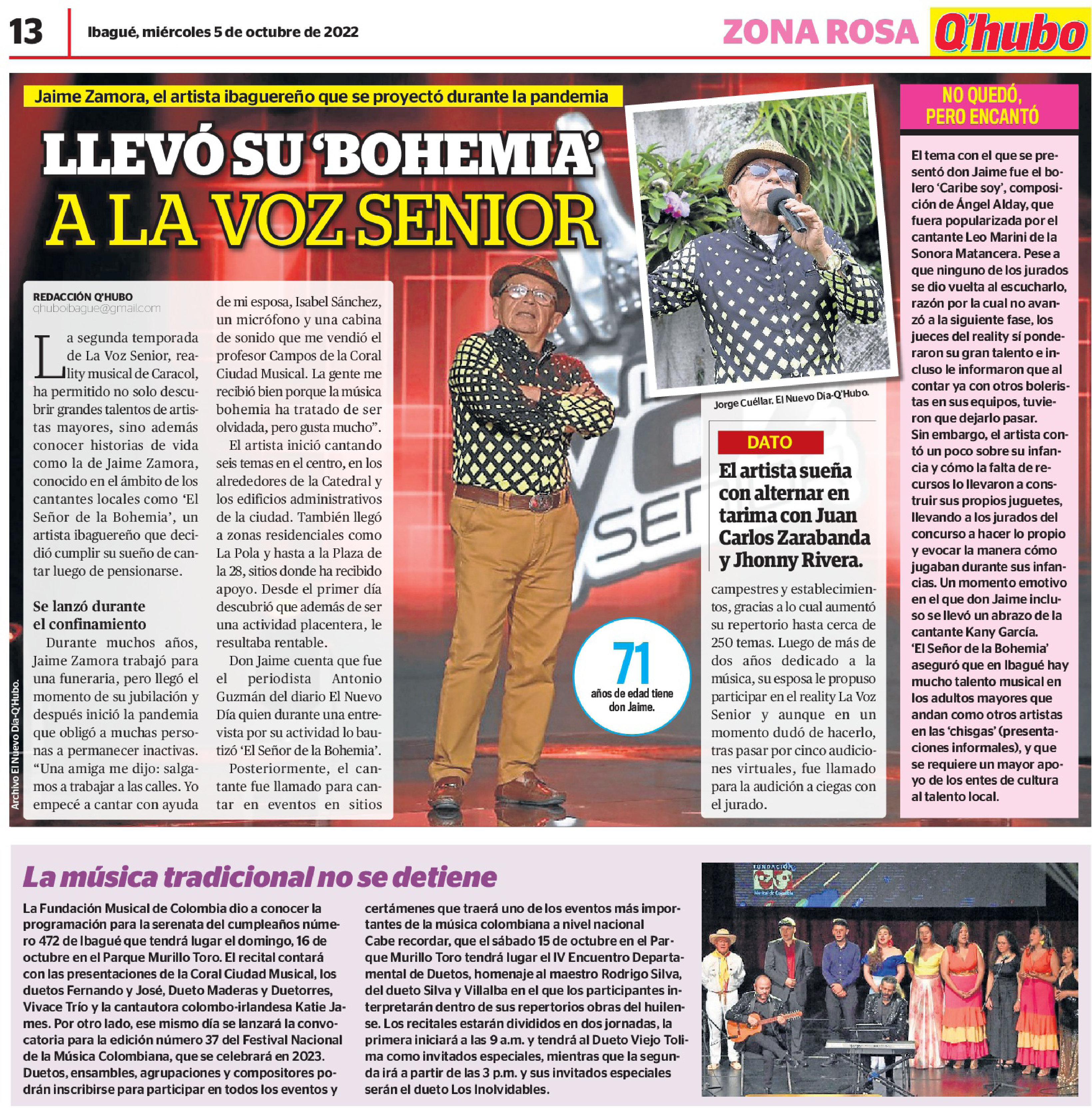 QHUBO IBAQUE 20221005-13 FUNDACION MUSICAL DE COLOMBIA