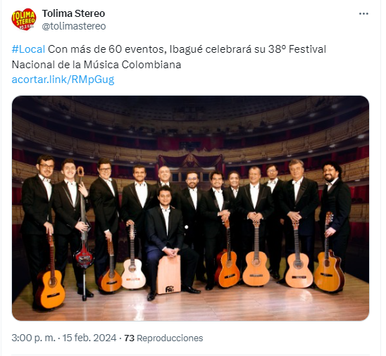 R_907-2024-02-15_-Local-Con-mas-de-60-eventos--Ibague-celebrara-su-38¦-Festival-Nacional-de-la-Musica-Colombiana_Twitter_-Tolimastereo